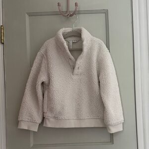 Janie and Jack Cream Fleece Sweater